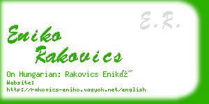 eniko rakovics business card